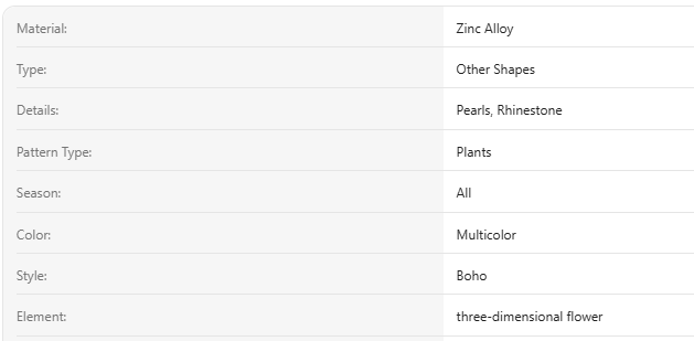 Flower & Faux Pearl Decor Hair Claw