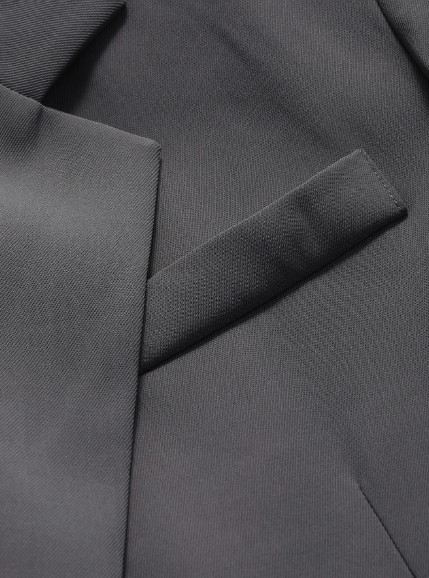 Lapel Neck Long Sleeve Business Casual Blazer Jacket